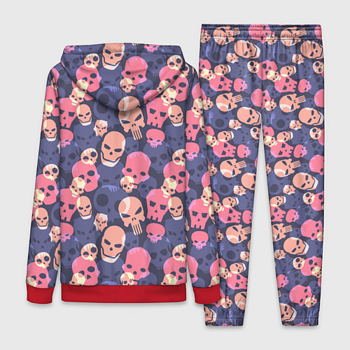 Женский костюм Черепа разной формы / 3D-Красный – фото 2