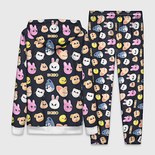 Женский костюм Skzoo pattern / 3D-Белый – фото 2