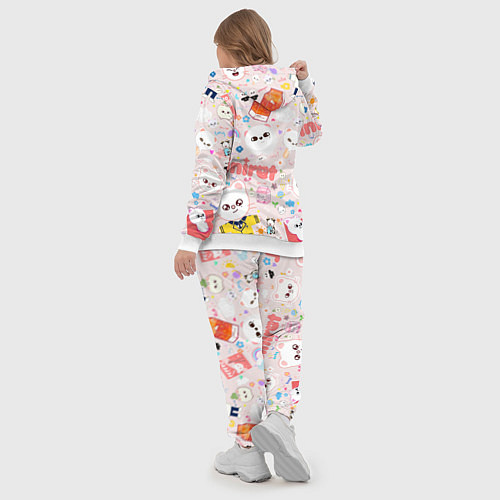 Женский костюм Skzoo Jinniret pattern cartoon avatar / 3D-Белый – фото 5