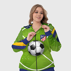Женский 3D-костюм Atletico madrid Мяч, цвет: 3D-синий — фото 2