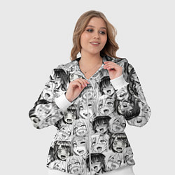 Женский 3D-костюм Разные девушки Ахегао, цвет: 3D-белый — фото 2