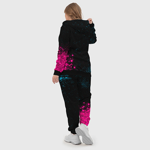 Женский костюм Skillet - neon gradient: надпись, символ / 3D-Черный – фото 5