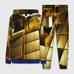 Женский 3D-костюм Золото, цвет: 3D-синий