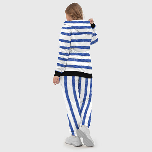 Женский костюм Рыбы в полоску / 3D-Черный – фото 5