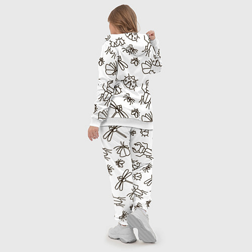 Женский костюм Bugs pattern / 3D-Белый – фото 5