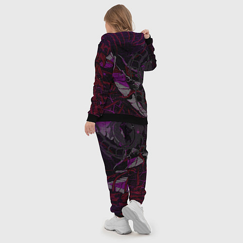 Женский костюм Неоновый дракон purple dragon / 3D-Черный – фото 5