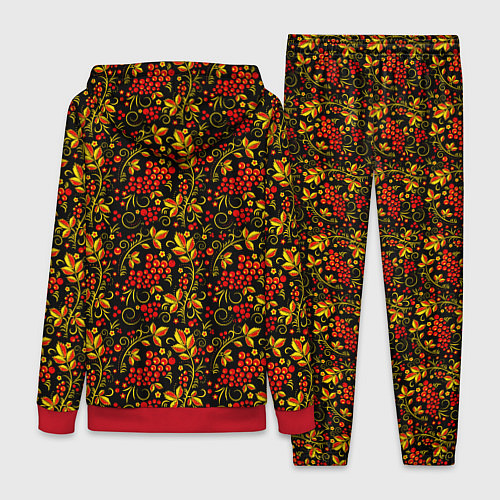 Женский костюм Хохлома - красная рябина / 3D-Красный – фото 2