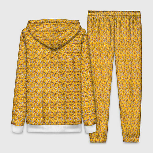 Женский костюм Паттерн с утятами / 3D-Белый – фото 2