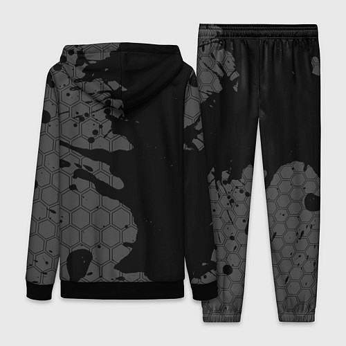 Женский костюм Metro Exodus glitch на темном фоне: по-вертикали / 3D-Черный – фото 2