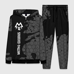 Женский 3D-костюм Metro Exodus glitch на темном фоне: по-вертикали, цвет: 3D-черный