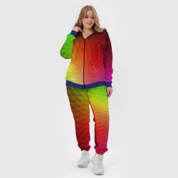 Женский 3D-костюм Радужные ромбы, цвет: 3D-синий — фото 2