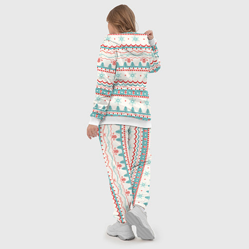 Женский костюм Новогодний свитер, но без оленей / 3D-Белый – фото 5