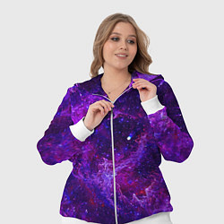 Женский 3D-костюм Неоновый космос и звезды, цвет: 3D-белый — фото 2