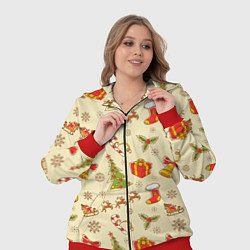 Женский 3D-костюм С Новым 2023 Годом, цвет: 3D-красный — фото 2