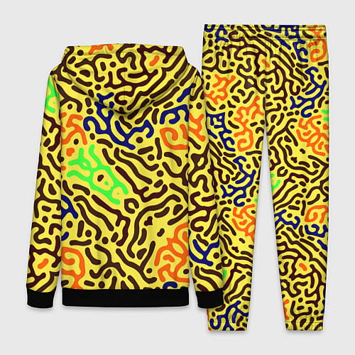 Женский костюм Абстрактные кислотные полосы / 3D-Черный – фото 2