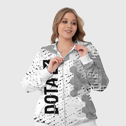 Женский 3D-костюм Dota glitch на светлом фоне: по-вертикали, цвет: 3D-белый — фото 2