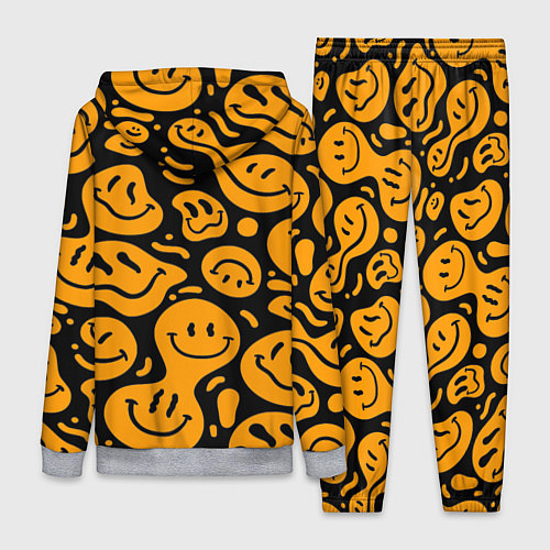 Женский костюм Растекающийся оранжевый смайл / 3D-Меланж – фото 2