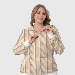 Женский 3D-костюм Светлый вязаный свитер, цвет: 3D-белый — фото 2