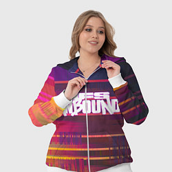 Женский 3D-костюм NFS unbound пиксель полосы, цвет: 3D-белый — фото 2