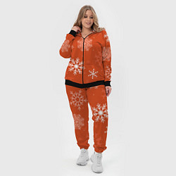 Женский 3D-костюм Orange snow, цвет: 3D-черный — фото 2