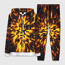 Женский 3D-костюм Неоновый взрыв - яркое свечение, цвет: 3D-белый