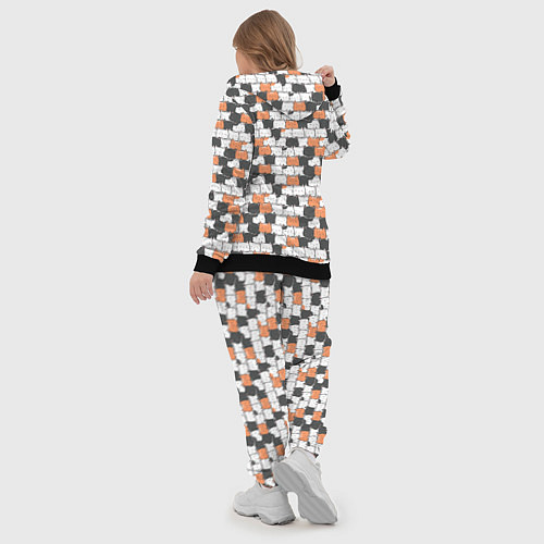 Женский костюм Котята с разными эмоциями / 3D-Черный – фото 5