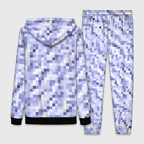 Женский костюм Пиксельная абстракция из квадратов / 3D-Черный – фото 2