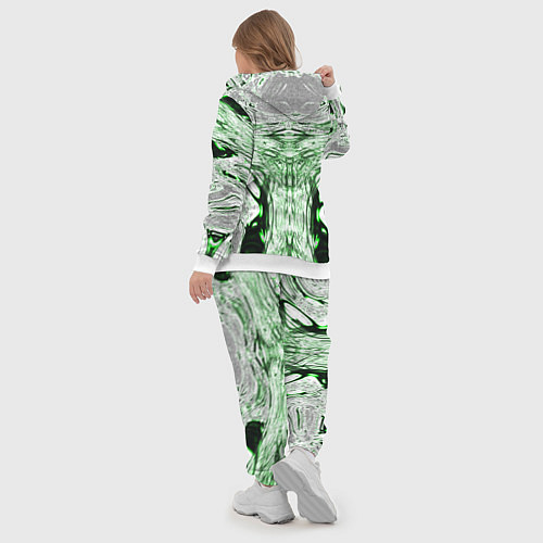 Женский костюм Зеленый узор / 3D-Белый – фото 5