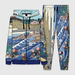 Женский костюм Кацусика Хокусай сон жены рыбака - японская гравюр