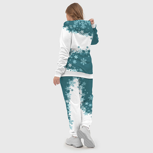 Женский костюм Сноуборд синева / 3D-Белый – фото 5