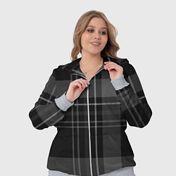 Женский 3D-костюм Темная клетка, цвет: 3D-меланж — фото 2