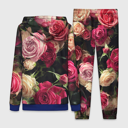 Женский костюм Нежные кустовые розы / 3D-Синий – фото 2