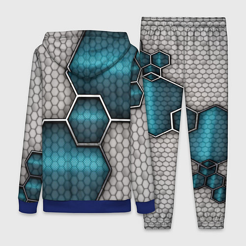 Женский костюм Cyber texture abstraction / 3D-Синий – фото 2