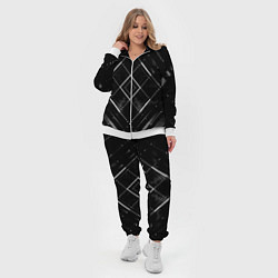 Женский 3D-костюм Hexagon Black, цвет: 3D-белый — фото 2
