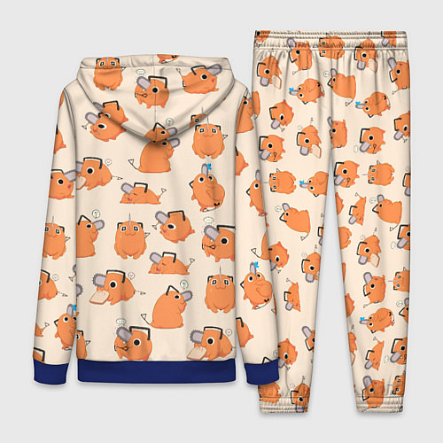 Женский костюм Человек-бензопила - Почита и хлебушек / 3D-Синий – фото 2