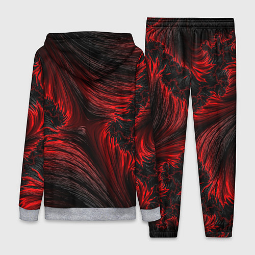 Женский костюм Red vortex pattern / 3D-Меланж – фото 2