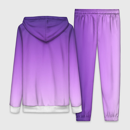 Женский костюм Фиолетово-сиреневый градиент / 3D-Белый – фото 2