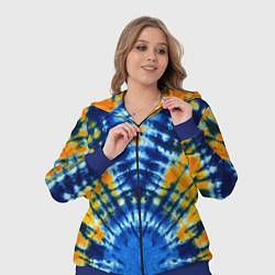 Женский 3D-костюм Tie dye стиль хиппи, цвет: 3D-синий — фото 2
