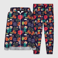 Женский 3D-костюм Разноцветные завитки, цвет: 3D-меланж