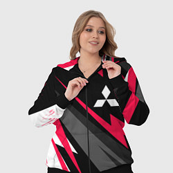 Женский 3D-костюм Mitsubishi fast lines, цвет: 3D-черный — фото 2