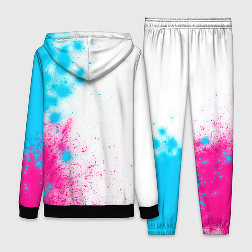 Женский костюм Fiat neon gradient style: по-вертикали / 3D-Черный – фото 2