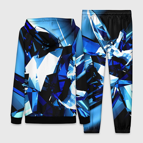 Женский костюм Crystal blue form / 3D-Черный – фото 2