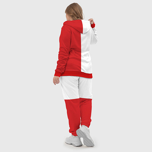 Женский костюм Красно белый Ленин / 3D-Красный – фото 5