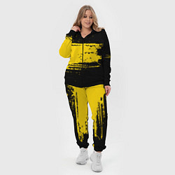 Женский 3D-костюм Желтое граффити, цвет: 3D-черный — фото 2