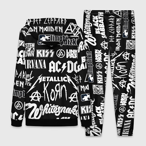 Женский костюм Сборник тяжёлого рока / 3D-Черный – фото 2