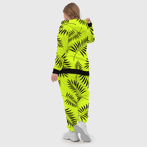 Женский костюм Пальмовые ветви / 3D-Черный – фото 5