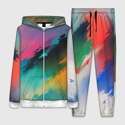 Женский 3D-костюм Абстрактный туман, цвет: 3D-белый