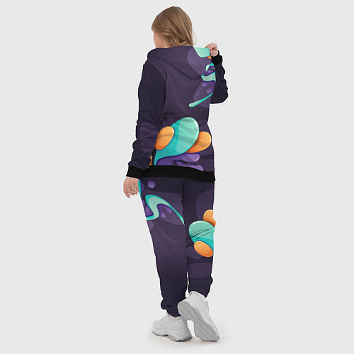 Женский костюм Warframe graffity splash / 3D-Черный – фото 5