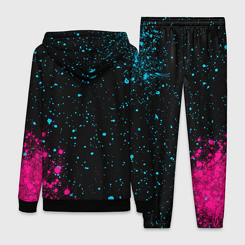 Женский костюм Megadeth - neon gradient: надпись, символ / 3D-Черный – фото 2