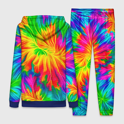 Женский костюм Тай-дай кислотные краски / 3D-Синий – фото 2